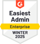 G2 Easiest Admin Enterprise Winter 2025