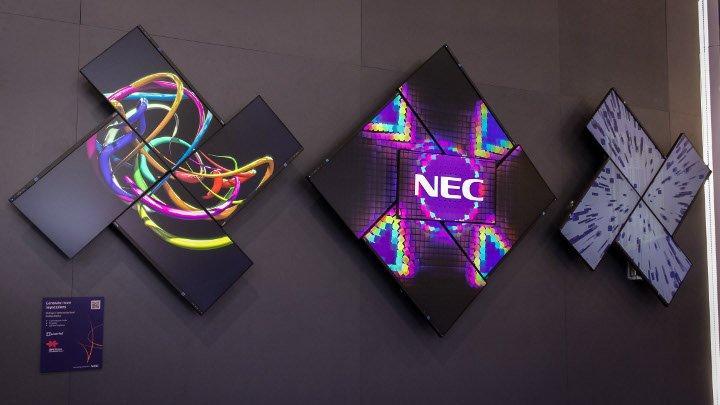 3 NEC video walls powered by Userful's platform at Infocomm 2018
