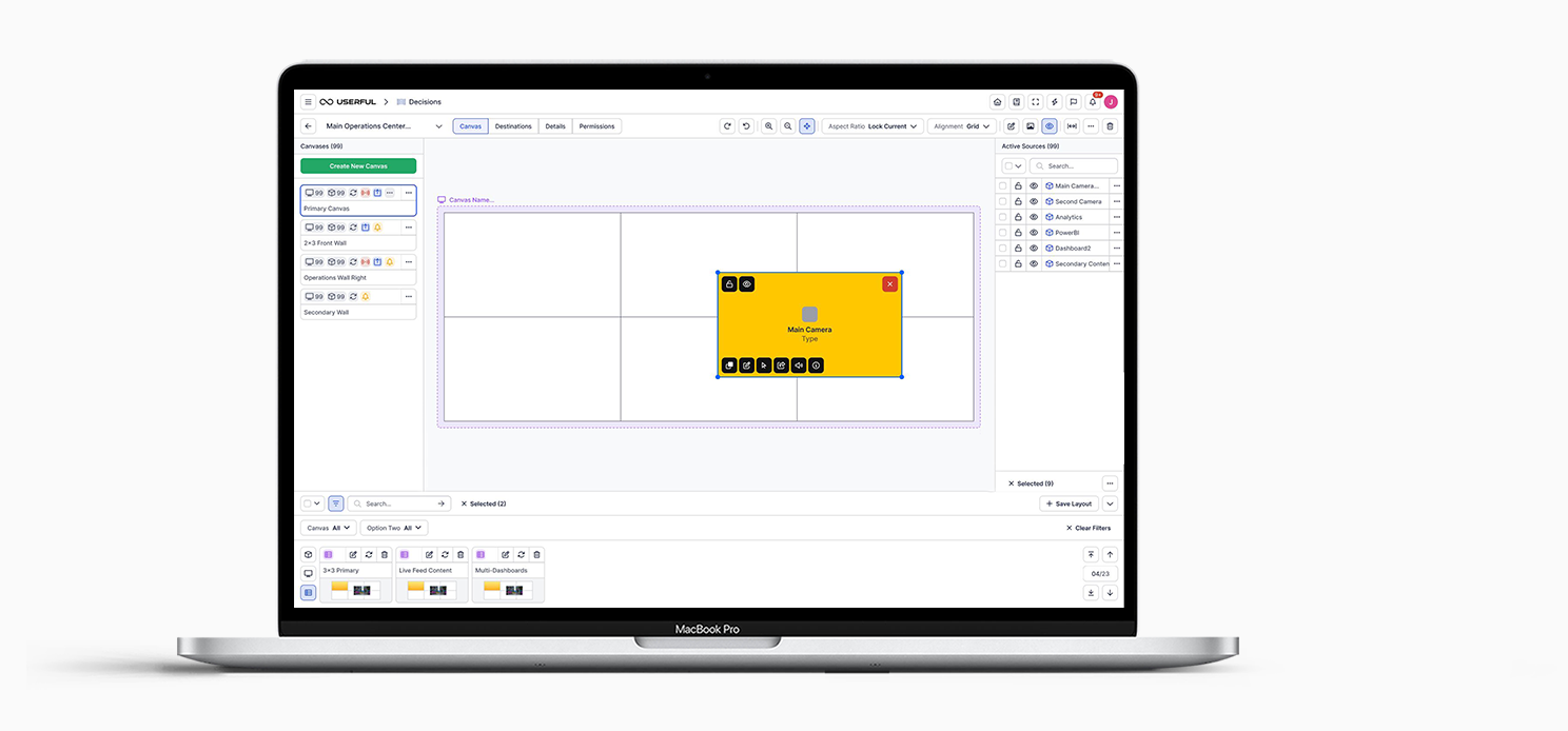 Decisions Control Room Software For Real Time Data And Video Walls