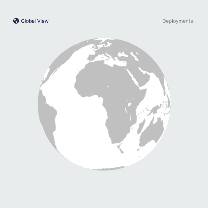 Globe with international Userful AV-over-IP deployments shown at Newfoundland, Frankfurt Germany, and Ontario Canada