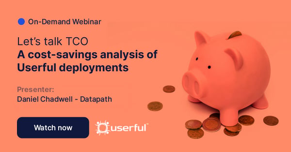 Userful webinar, Let's talk TCO, A cost-savings analysis of Userful deployments, presented by Daniel Chadwell from Datapath