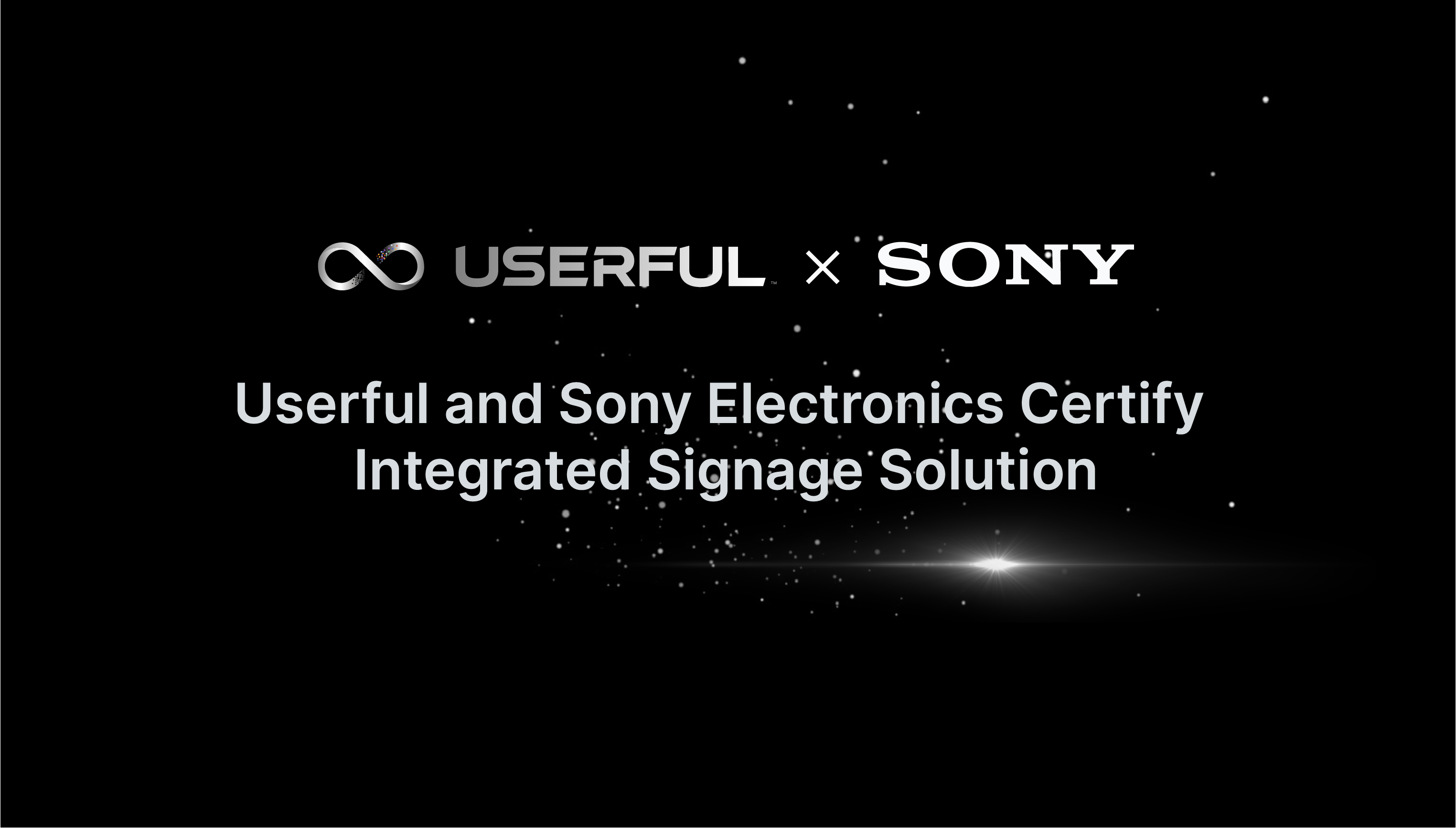 Userful and Sony Electronics Certify Integrated Signage Solution